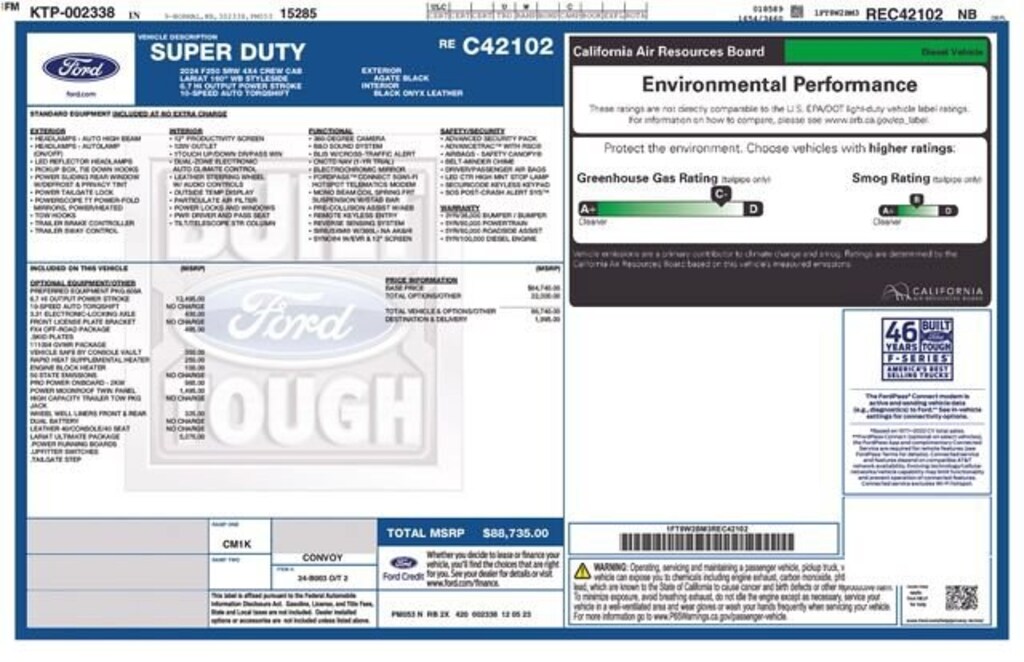 Used 2024 Ford F-250SD Lariat Truck Crew Cab