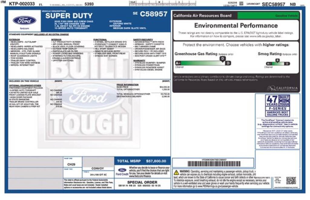New 2025 Ford F-350SD XL Truck Crew Cab