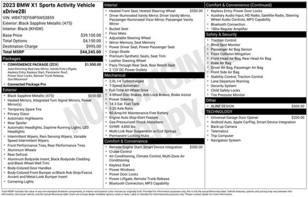 Certified 2023 BMW X1 xDrive28i SUV