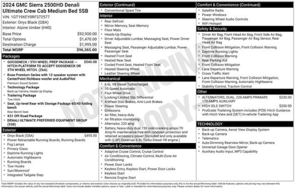 Used 2024 GMC Sierra 2500HD Denali Ultimate Truck Crew Cab