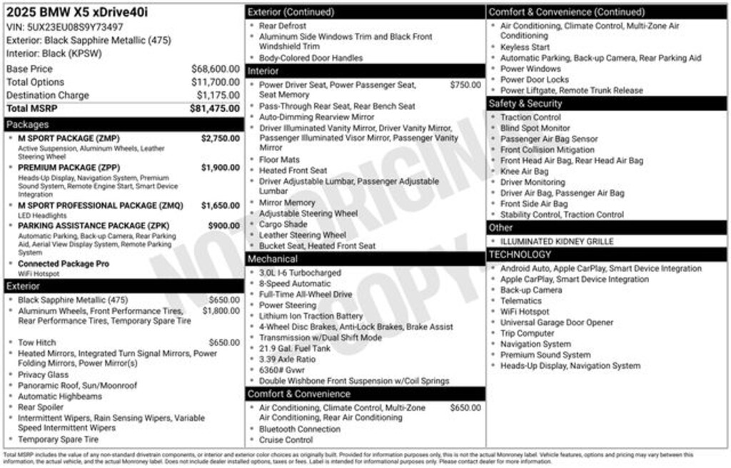 Used 2025 BMW X5 xDrive40i SUV