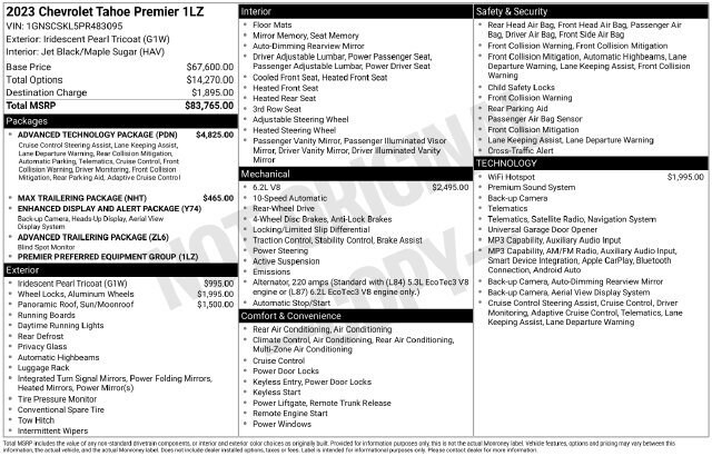 Certified 2023 Chevrolet Tahoe Premier SUV