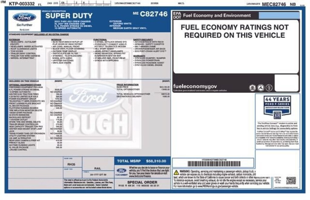 Used 2021 Ford F-450SD XL Truck Crew Cab
