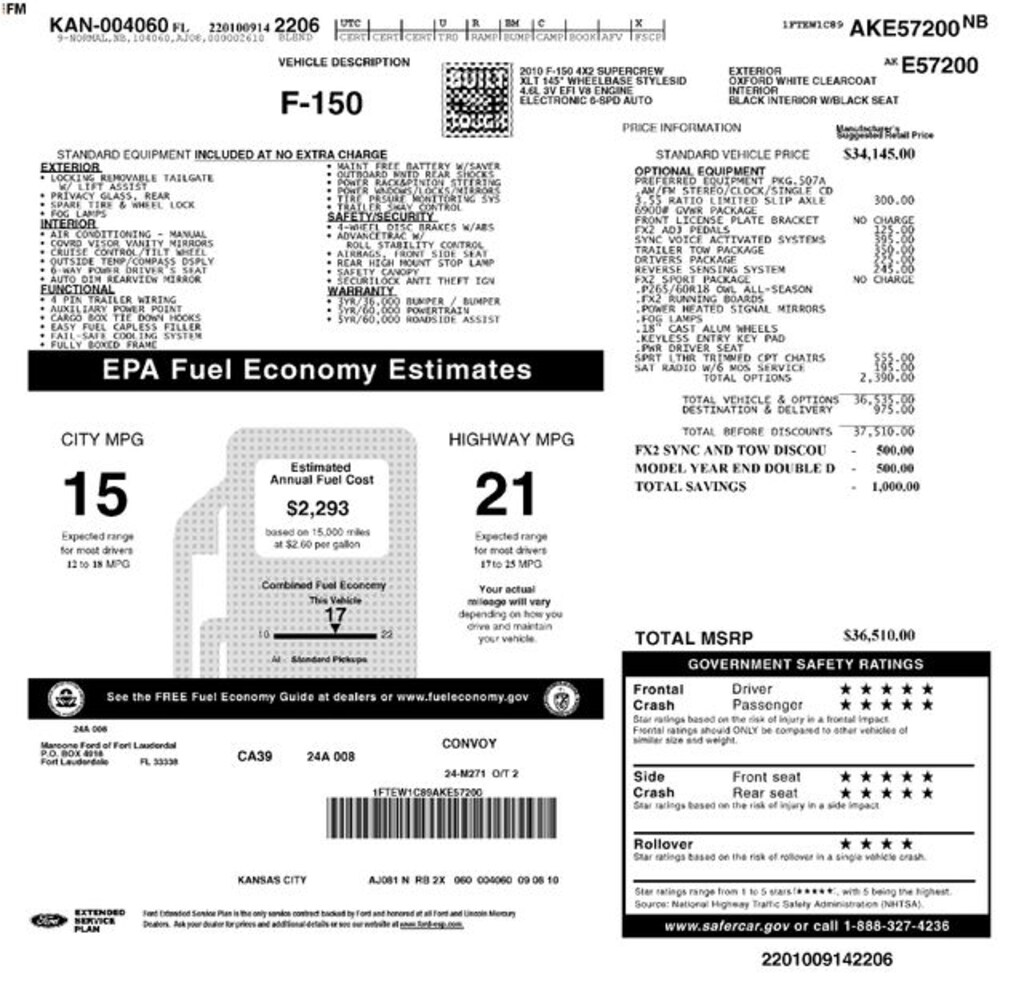 Used 2010 Ford F-150 XLT Truck SuperCrew Cab