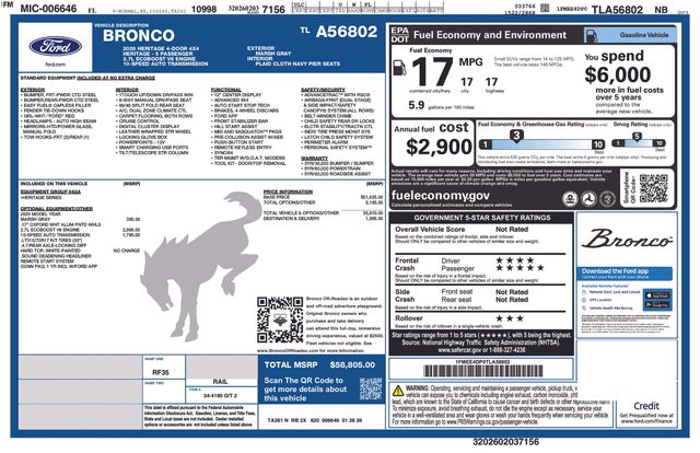 2026 Ford Bronco 4-Door