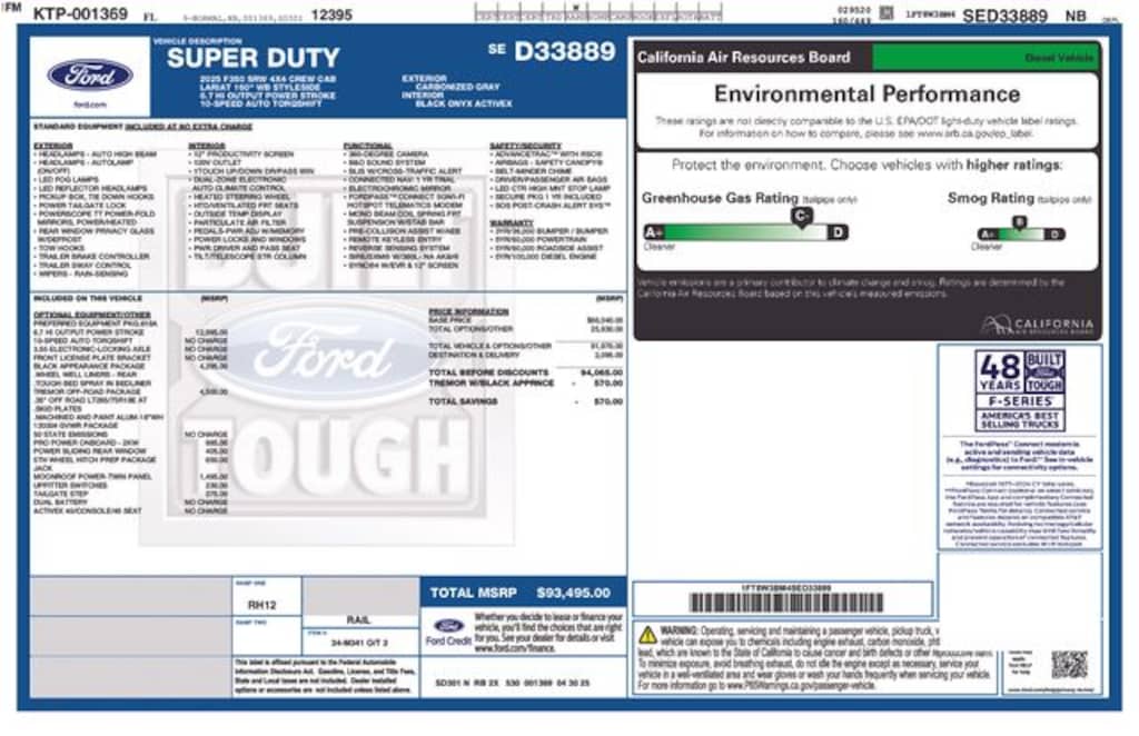 Certified 2025 Ford F-350SD Lariat Truck Crew Cab