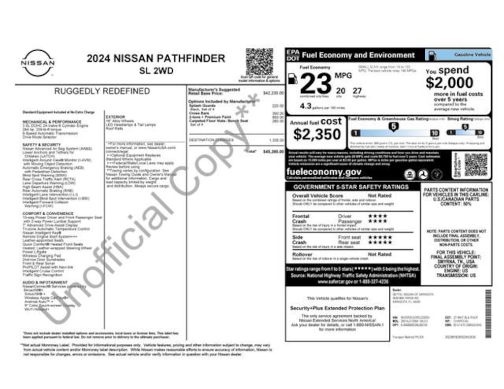Certified 2024 Nissan Pathfinder SL SUV