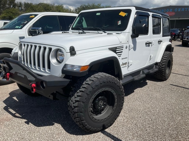 Certified 2018 Jeep All-New Wrangler Unlimited Sahara with VIN 1C4HJXEN6JW296279 for sale in Clearwater, FL