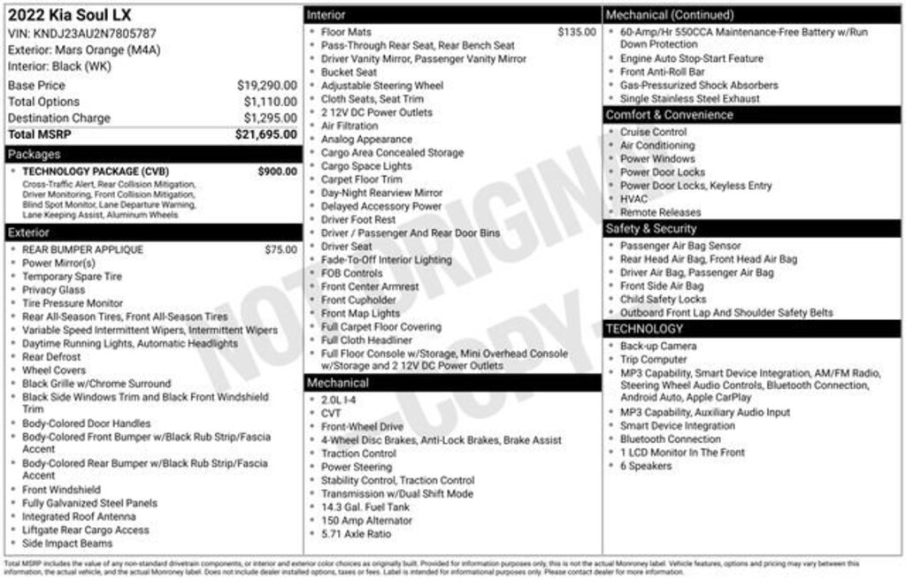 Certified 2022 Kia Soul LX Hatchback