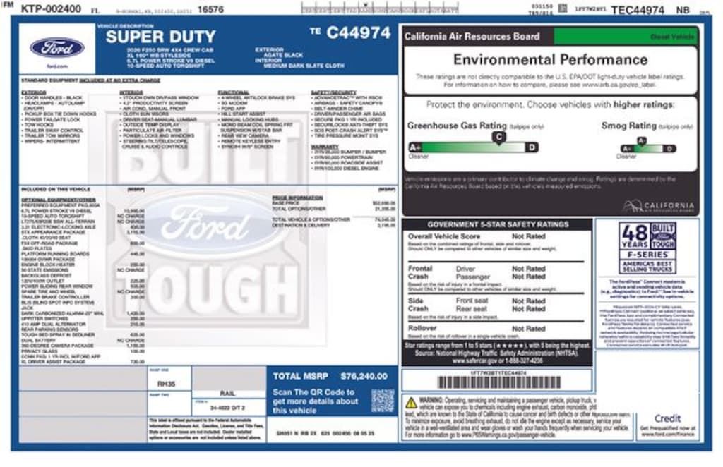 New 2026 Ford F-250SD XL Truck Crew Cab
