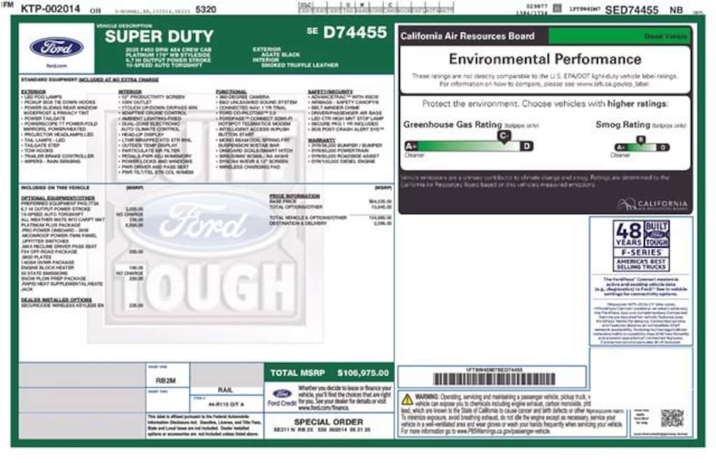 Used 2025 Ford F-450SD Platinum Truck Crew Cab