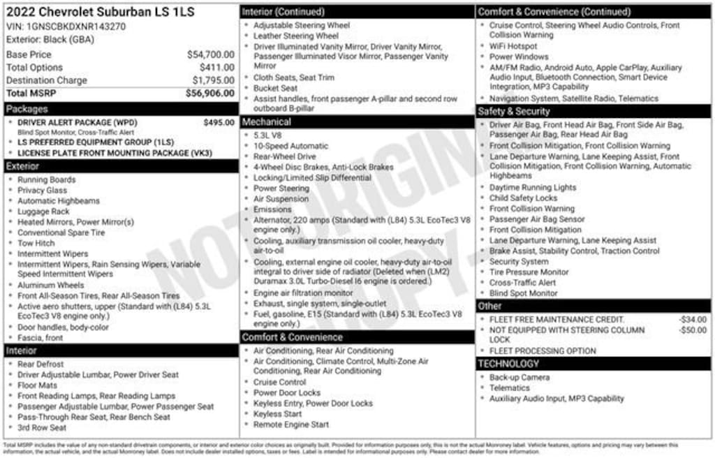 Certified 2022 Chevrolet Suburban LS SUV