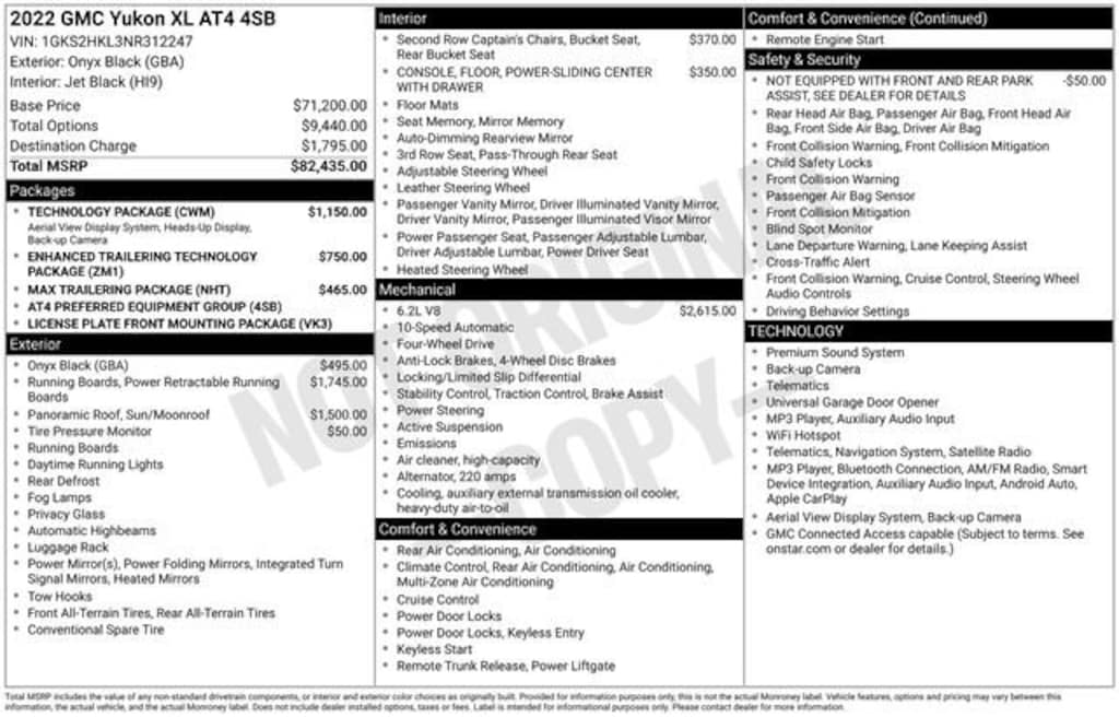 Certified 2022 GMC Yukon XL AT4 SUV