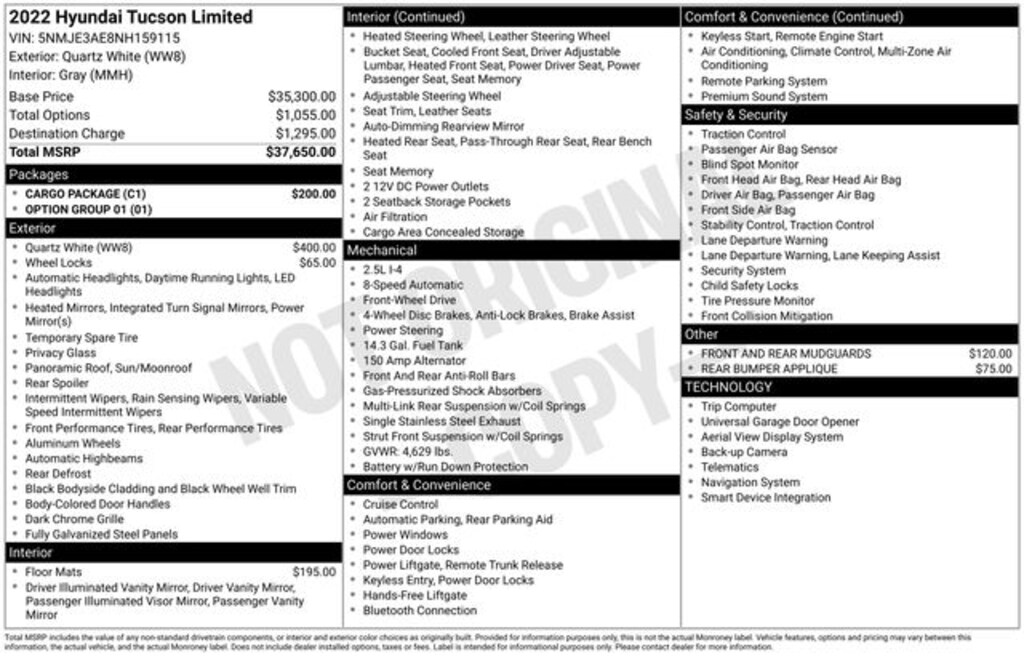 Used 2022 Hyundai Tucson Limited SUV