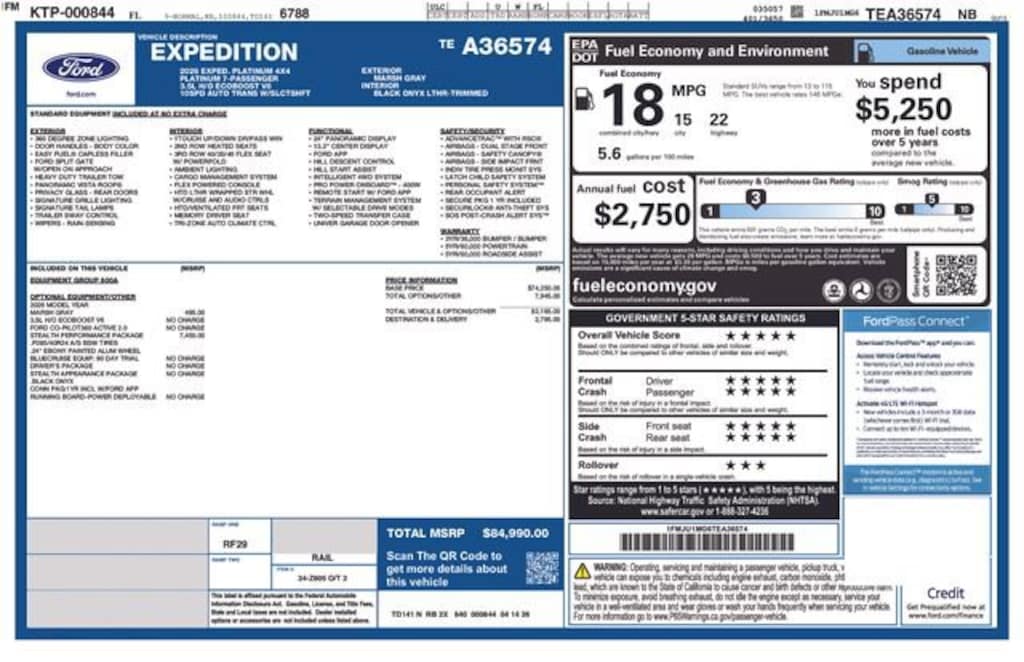 New 2026 Ford Expedition Platinum SUV