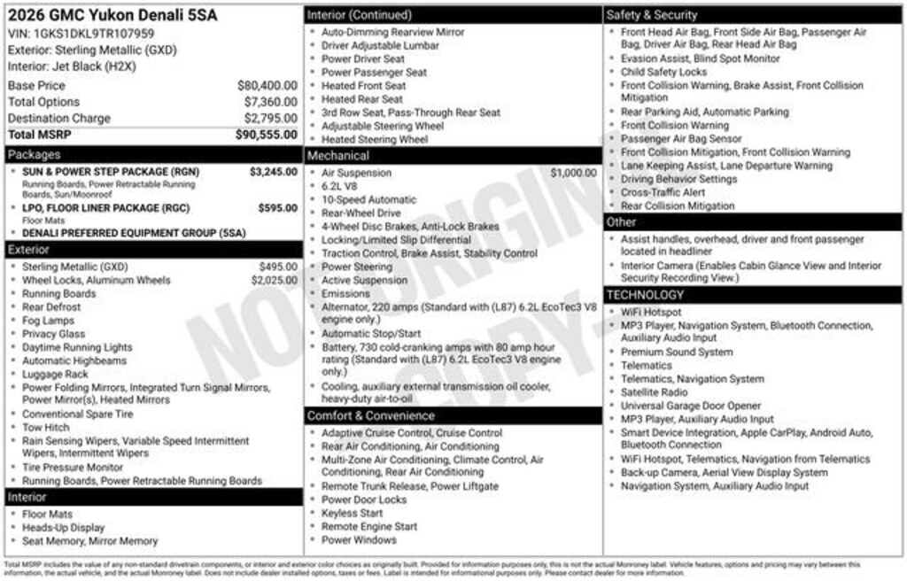 Used 2026 GMC Yukon Denali SUV