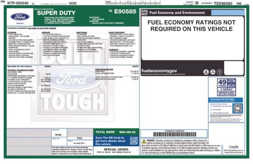 New 2026 Ford F-450SD XL Truck Crew Cab