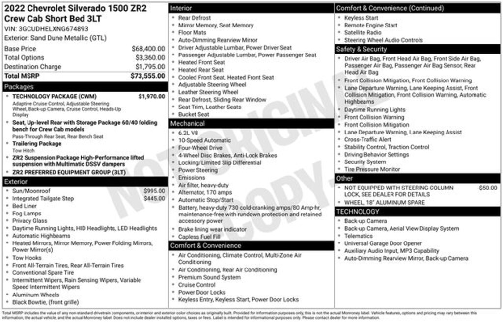 Certified 2022 Chevrolet Silverado 1500 ZR2 Truck Crew Cab