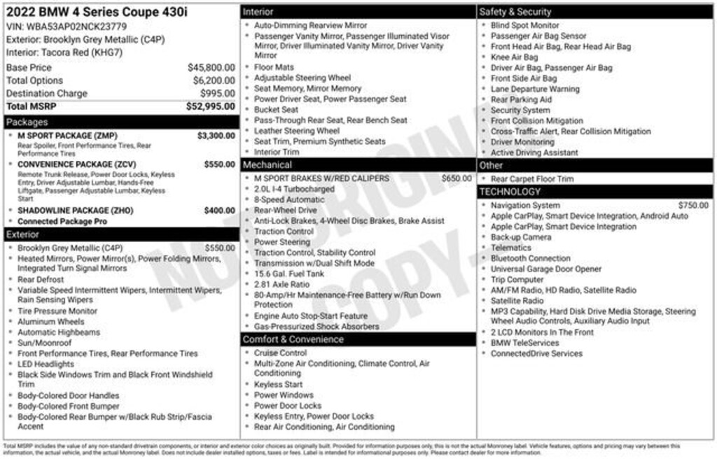 Certified 2022 BMW 4 Series 430i Coupe