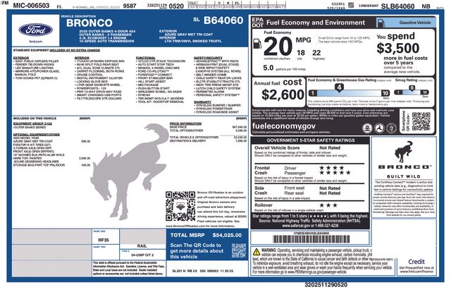 2025 Ford Bronco 4-Door Outer Banks's photo