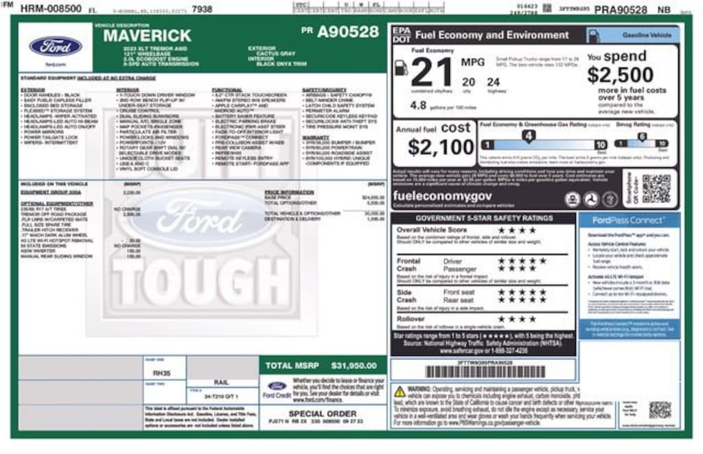 Certified 2023 Ford Maverick XLT Truck SuperCrew
