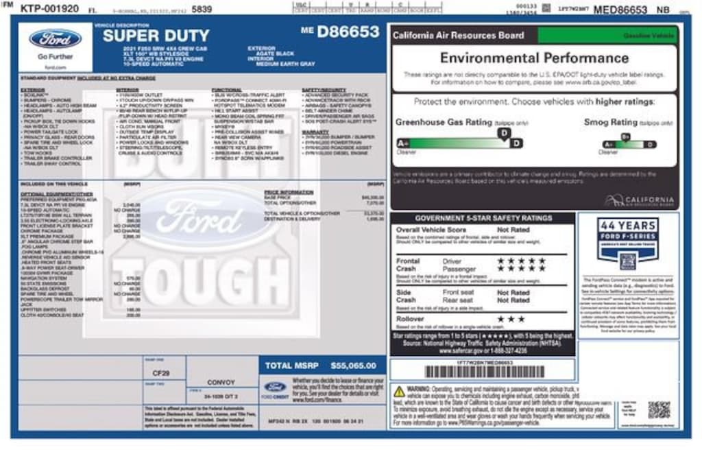 Used 2021 Ford F-250SD XLT Truck Crew Cab