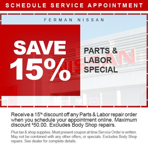 nissan service specials auto