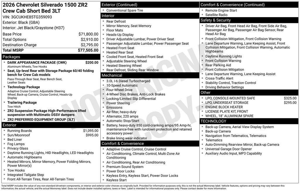 New 2026 Chevrolet Silverado 1500