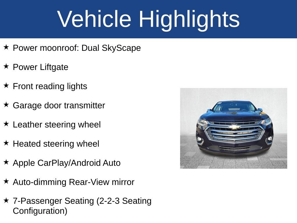 Used 2020 Chevrolet Traverse High Country SUV