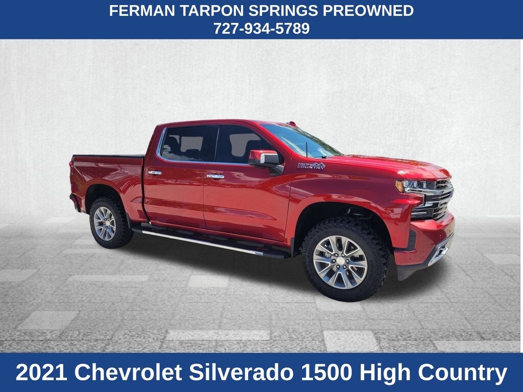 Used 2021 Chevrolet Silverado 1500 High Country Truck Crew Cab
