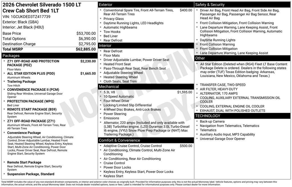 New 2026 Chevrolet Silverado 1500