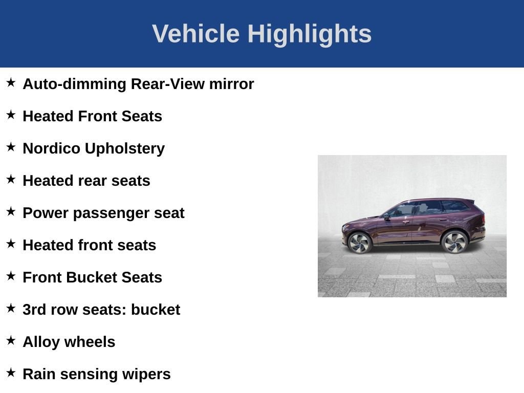 Certified 2025 Volvo EX90 Twin Motor Performance Ultra 6-Seater SUV