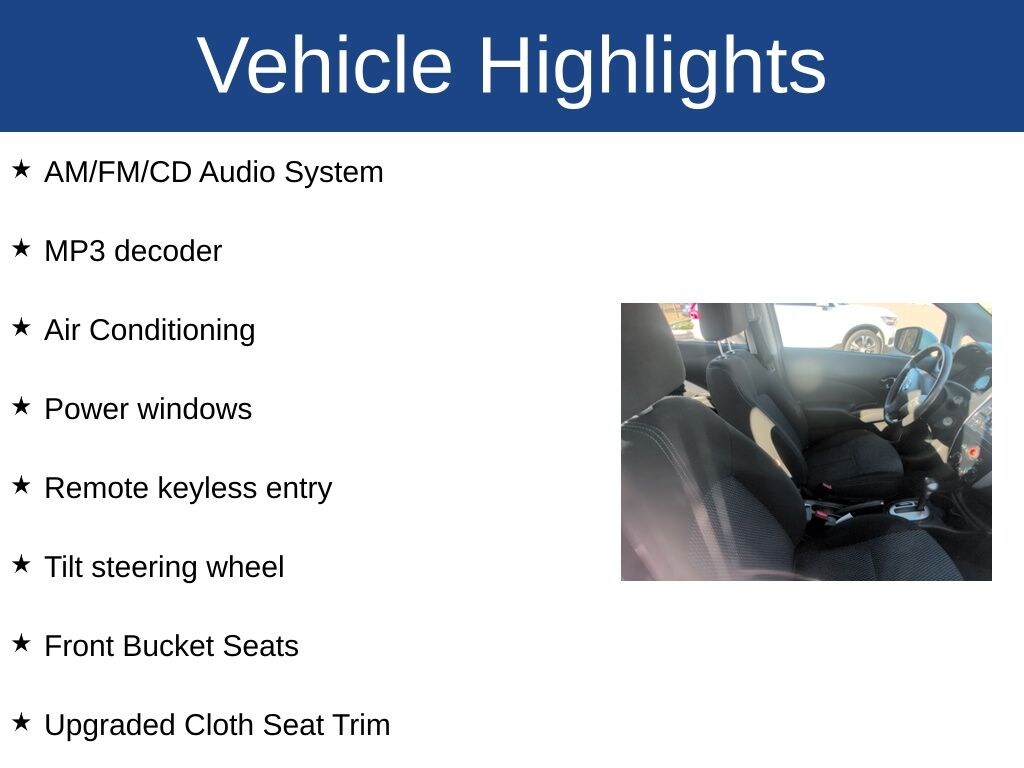 Used 2015 Nissan Versa Note SV Hatchback