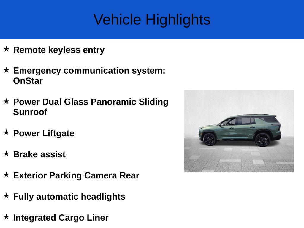 New 2027 Chevrolet Traverse