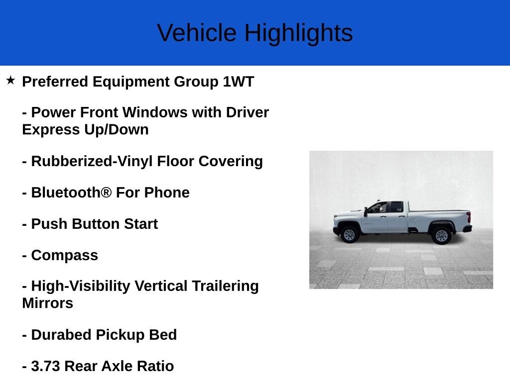 New 2026 Chevrolet Silverado 2500HD
