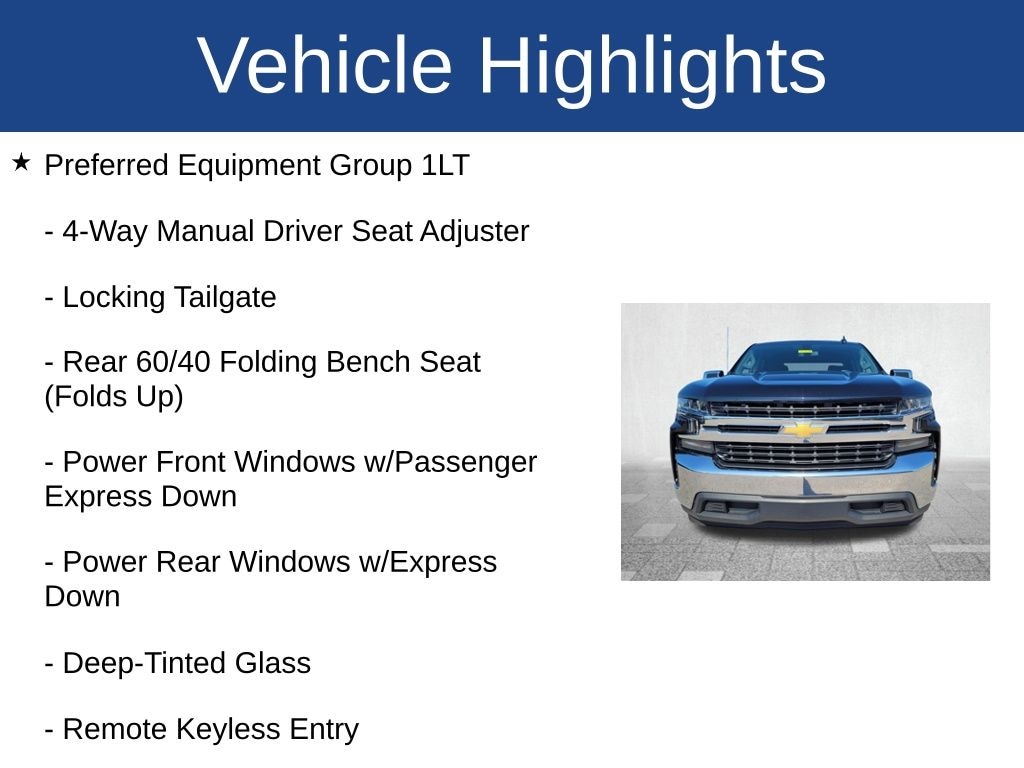 Used 2019 Chevrolet Silverado 1500 LT Truck Crew Cab