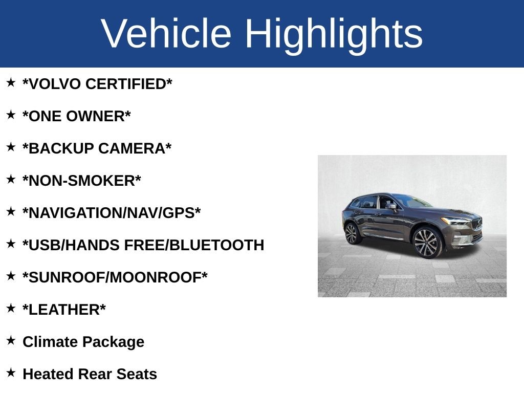 Certified 2023 Volvo XC60 B5 Ultimate Bright Theme SUV
