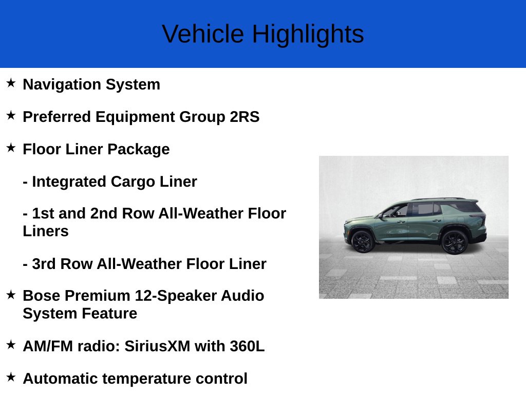 New 2027 Chevrolet Traverse