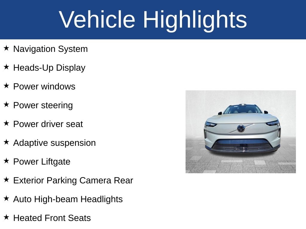 Certified 2025 Volvo EX90 Twin Motor Ultra SUV