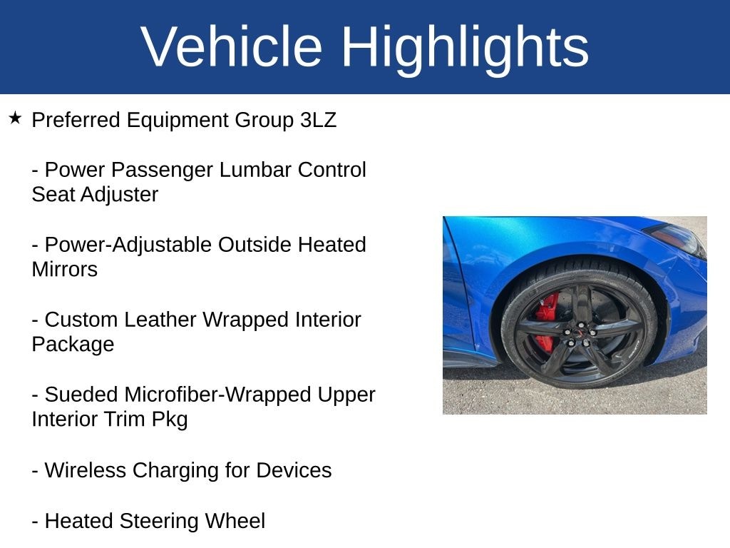 Used 2024 Chevrolet Corvette Stingray Z06 Convertible