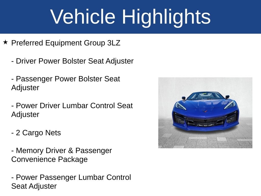 Used 2025 Chevrolet Corvette Z06 Z06 Convertible