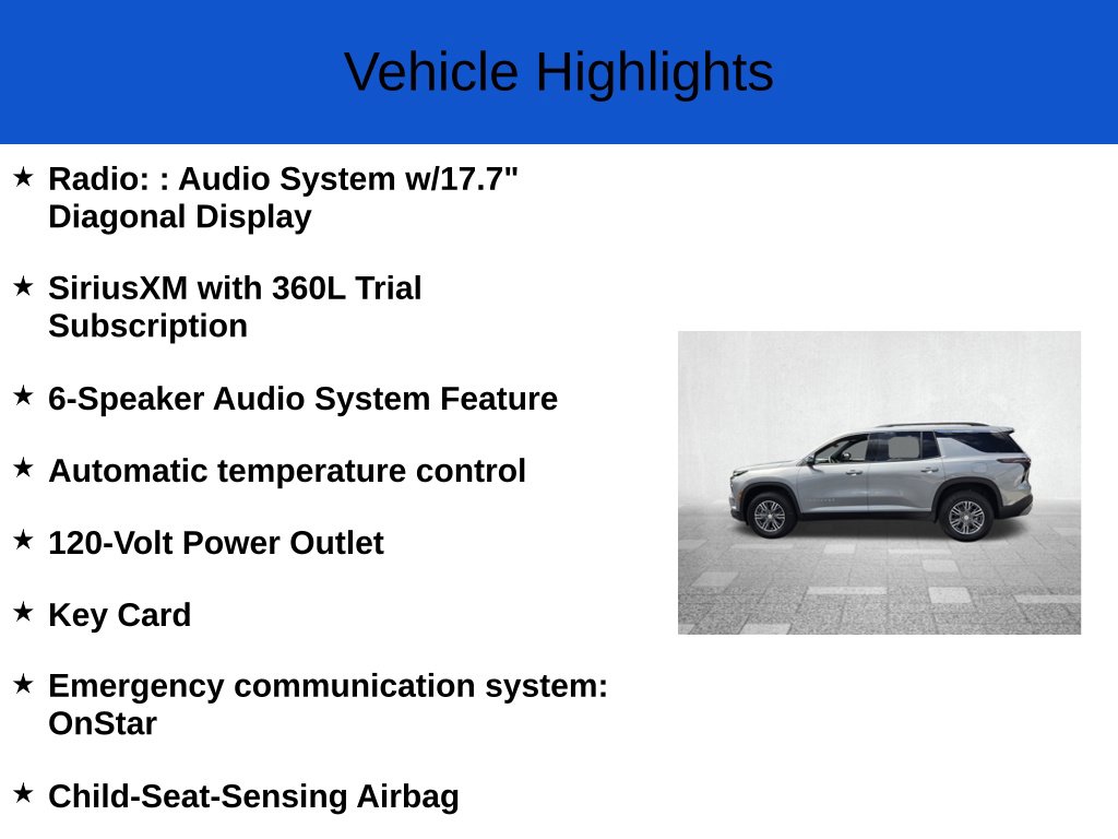 New 2027 Chevrolet Traverse