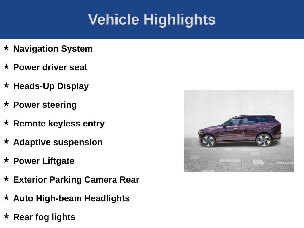 Certified 2025 Volvo EX90 Twin Motor Performance Ultra 6-Seater SUV