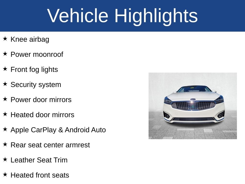 Used 2019 Kia Cadenza Technology Sedan