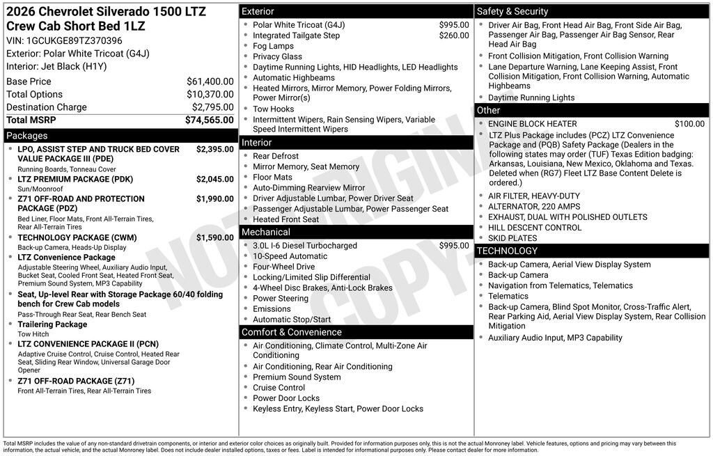 New 2026 Chevrolet Silverado 1500