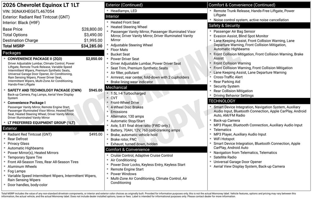New 2026 Chevrolet Equinox