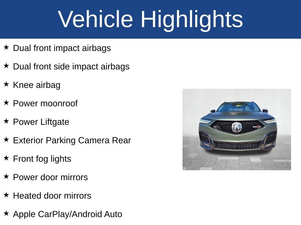 Used 2025 Acura MDX Type S w/Advance Package SUV