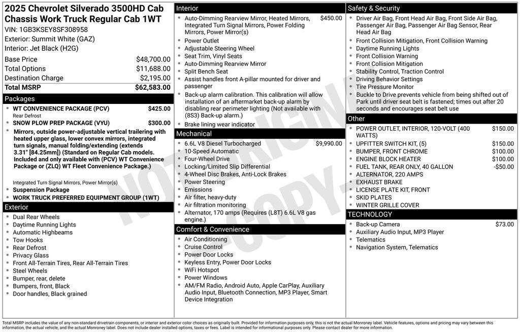 New 2025 Chevrolet Silverado 3500HD