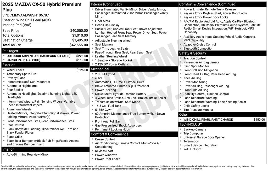 Used 2025 Mazda CX-50 Hybrid Premium Plus SUV