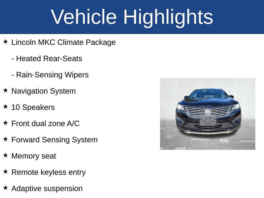 Used 2018 Lincoln MKC Reserve SUV